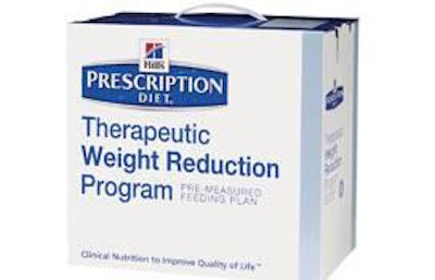 Hill’s Prescription Diet Therapeutic Weight Reduction Program was one of two weight-loss petfood lines introduced into the veterinary channel at Global Pet Expo 2011 in Orlando, Florida, USA, in March.