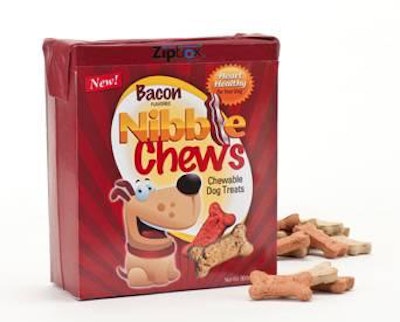 Zipbox eliminates the need to use clips or transfer contents into a separate container, keeping marketing messages in front of the consumer through the last use.