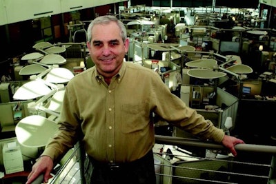 Hal Carper, senior vice president of corporate research and development, in the Discovery Center, which includes offices and meeting areas, 19 kitchens and a 40,000-square-foot multi-protein, USDA-inspected pilot plantone roof.