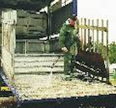 Using an appropriate truck biosecurity programme has been shown to prevent the transmission of PRRS virus on vehicles used for live-pig haulage. (Photo courtesy of DuPont Animal Health Solutions)