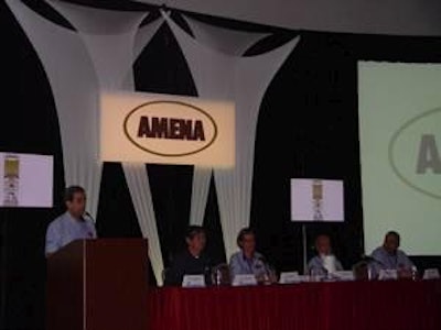 Durante la inauguración del congreso bienal de AMENA