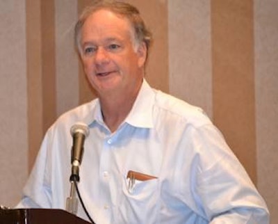 Jim Perdue, of Perdue Farms, gives his opening remarks at the Poultry Processor Workshop.