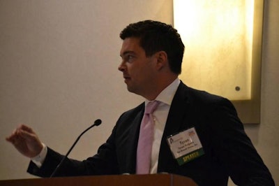 Tyson Redpath, senior vice president of the Russell Group, discussed the ramifications the upcoming presidential election might have on agriculture during the Animal Agriculture Alliance Stakeholders Summit. | Roy Graber