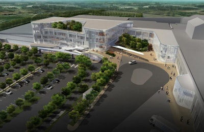 Harim Group's five-story poultry plant in Iksan, South Korea. | Photo courtesy of Marel Poultry