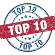 Top 10 Stamp. Top 10 Round Grunge Sign. Top 10