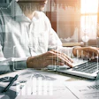 Big Data Technology For Business Finance Concept.