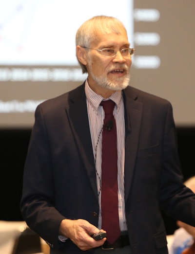 Dr. Paul Aho, economist and consultant at Poultry Perspective speaking during the Poultry Market Intelligence Forum at the 2020 IPPE