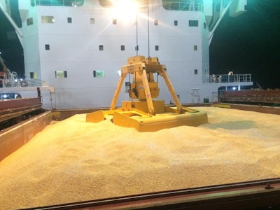 2020 04 10 Corn Vessel Unloading in Vietnam 1 from USGC