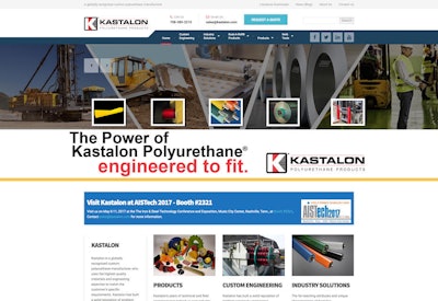 New Kastalon website features hundreds of standard polyurethane rollers, pads and sleeves for industrial applications plus the company’s custom capabilities.