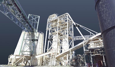 3D laser scanning image provided by Lanmar Services