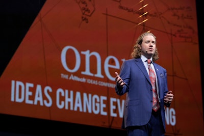 Dr. Mark Lyons, president of Alltech, at ONE: The Alltech Ideas Conference (ONE18) May 20–22 in Lexington, Kentucky, USA. Photo by: Alltech