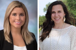 从左向右:Rebecca Winkert,USGC通信协调员和Lacey Bowersox,USGC成员资格协调员