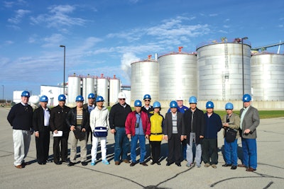 Southeast Asian Export Exchange 2014 team visits an ethanol plant