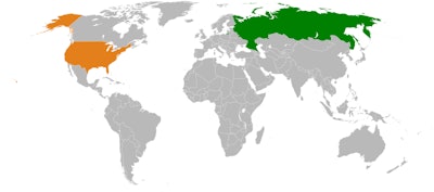 US Russia Map