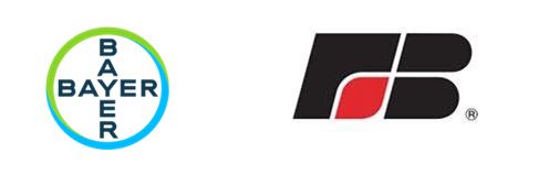 Bayer and farm bureau logos