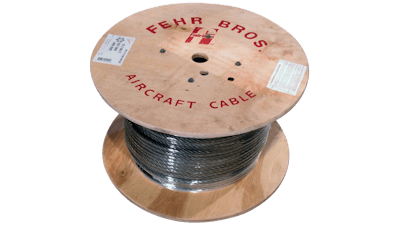 Galvanized aircraft cable