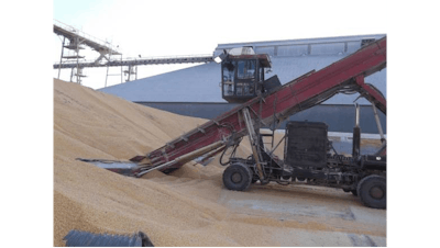 Grain pile pickup