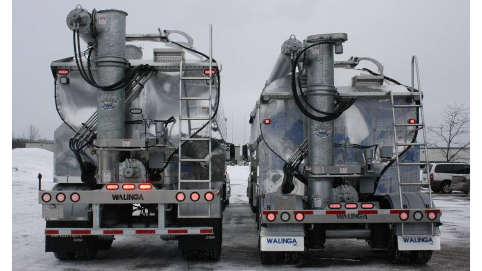 Lowpro high output auger unload feed trailer