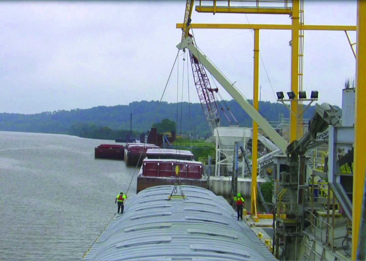 Barge FallTethering Systems From Fall Protection Systems Feed & Grain