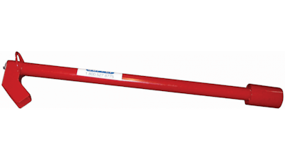 Red rescue power auger