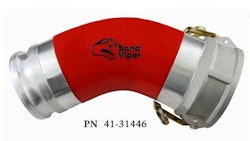 Sand viper urethane lined elbow