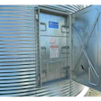 Walk in bin door