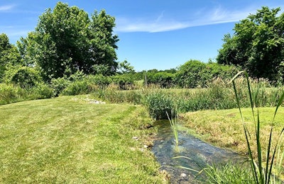 Simmons Foods Southwest City discharges full treated water into the Cave Springs Branch, a tributary of the Neosho River in Oklahoma. (Courtesy Simmons Foods)