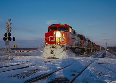 CN Michigan train rail