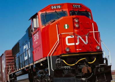 CN Train Locomotive dm WU Th Q1 2100 1500