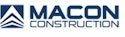 Macon construction logo blue