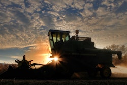 Soybean harvest silhouette VIA PIXABAY Feb 2021