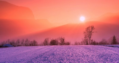 Winter field sunset VIA PIXABAY Feb 2021
