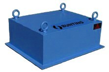 Suspended plate magnet