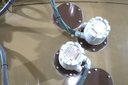 Sensors on liquid storage tank