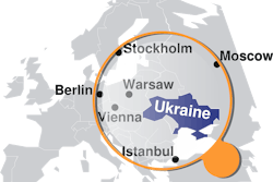 Ukraine map highlighted VIA PIXABAY feb 2022