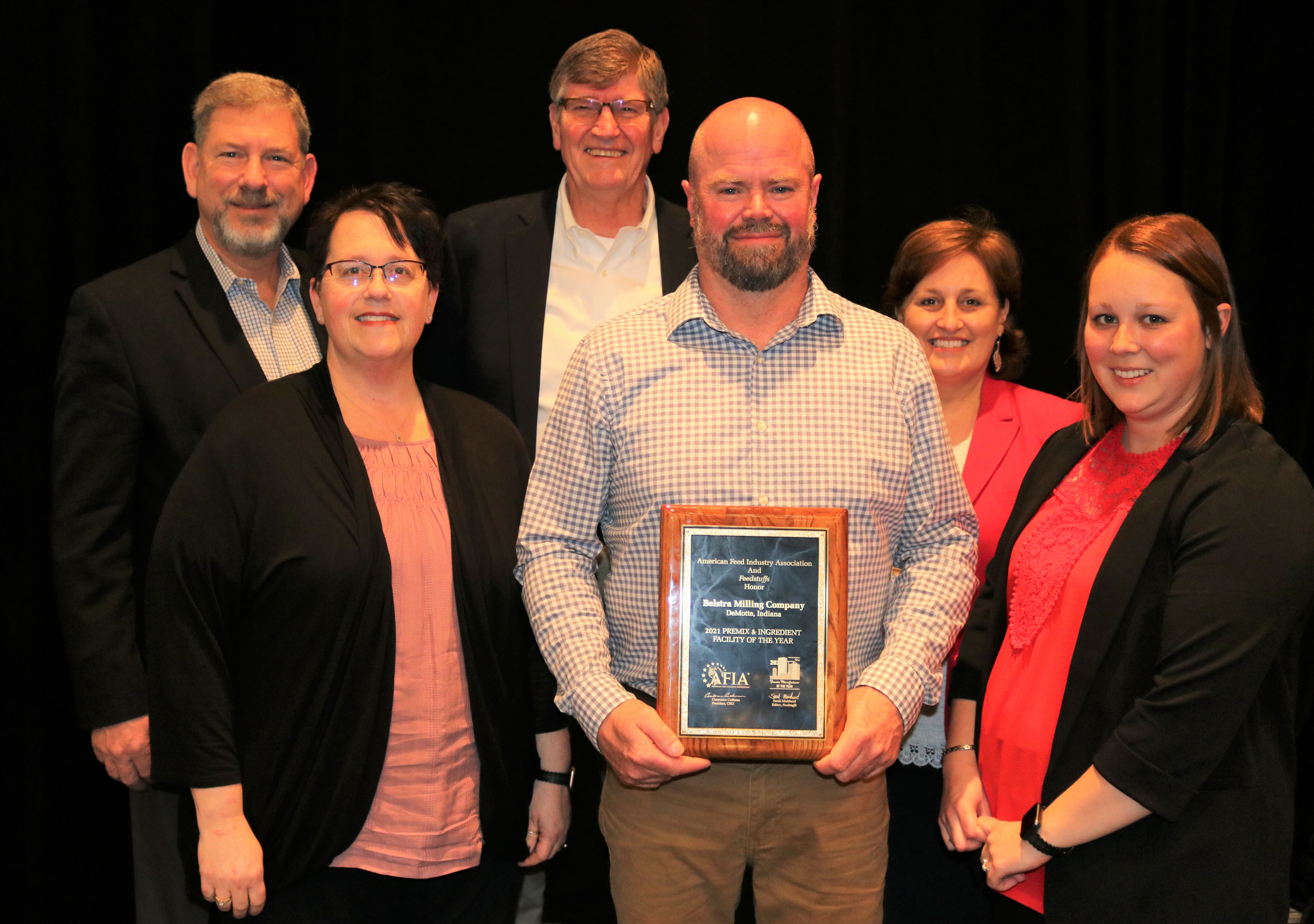 From left: AFIA's Gary Huddleston, Lisa Van Kley, Tim Belstra, Mellon, Constance Cullman and Larisa Bontrager. Photo: AFIA