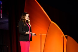 Nikki Putnam Badding speaks at the Alltech One Conference. Photo: Alltech