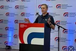 Bryan Humphreys, NPPC CEO, discusses the organization's new pathway at WPX 22. Photo: Lisa Cleaver