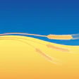 Wheat with Ukraine flag via PIXABAY June 2022