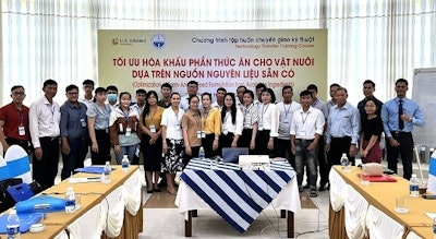 The U.S. Grains Council's (USGC's) Southeast Asia and Oceania office recently partnered with the Animal Husbandry Association of Can Tho. Photo courtesy of USGC