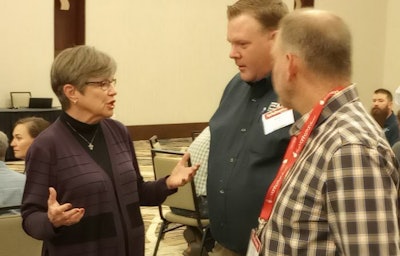 Gov. Laura Kelly addresses the Kansas Ag Summit. Photo: Roy Graber