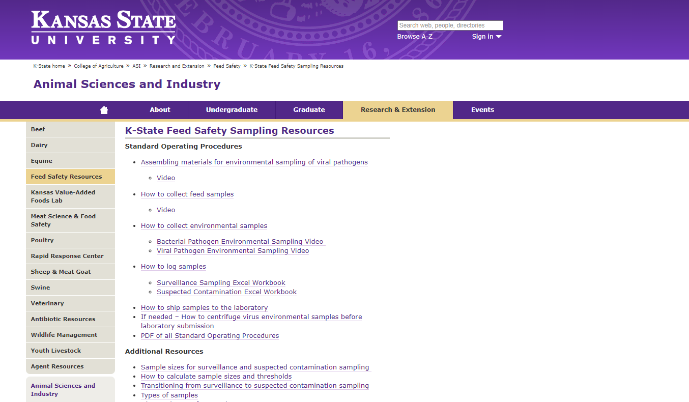 Kstate website