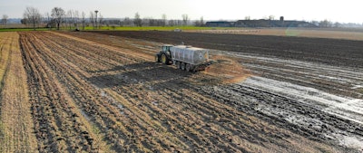 Tractor fertilizer in field VIA PIXABAY Oct 2022