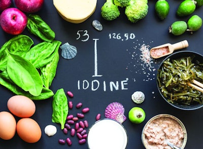 Food is source of iodine. Various food rich in vitamins and micronutrients. Useful food for healthy and balanced diet.