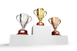 Three trophies on stand VIA PIXABAY Nov 2022