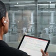 Reflection of manager monitoring motor performance