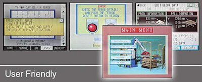 Feed bag palletizer controls