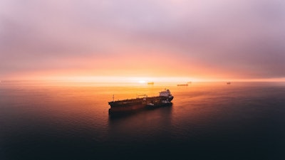 Cargo Ships In Water