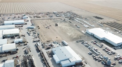 An aerial shot of the new facility’s footprint. Photo courtesy of DTI