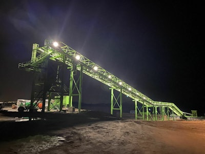 Growmark Conveyor At Night